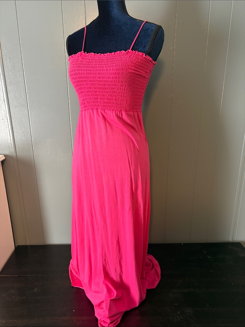 Michael Stars hot pink maxi dress
